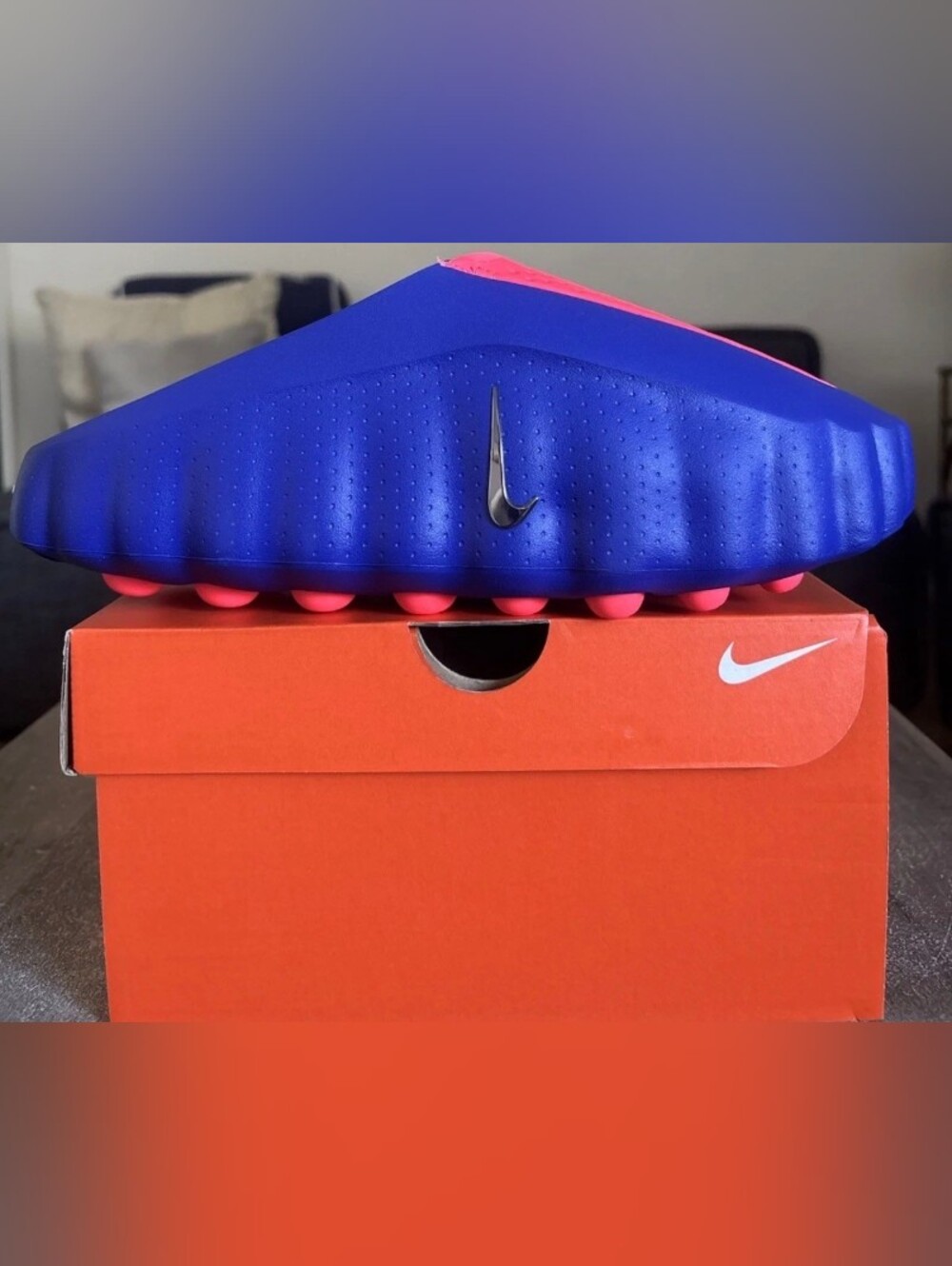 New Men's Nike Mind 001 Spider-Man Indigo Burst Recovery Slide Mule